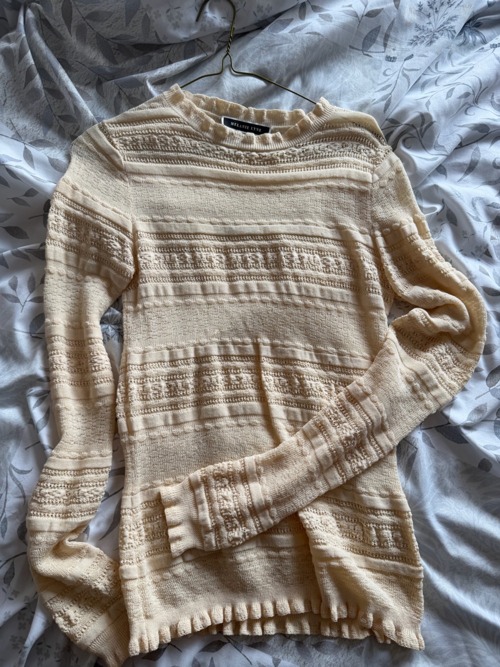 Wilfred Free Cream Textured Knit Sweater - Women